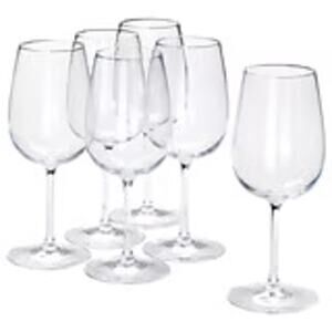 IKEA STORSINT 17 oz Crystalline Wine Glass for Fuller Whites and Reds Set of 6